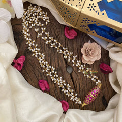 Vriksham Elegant Pendant Rice Pearl Mala-J2823