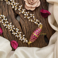 Vriksham Elegant Pendant Rice Pearl Mala-J2823