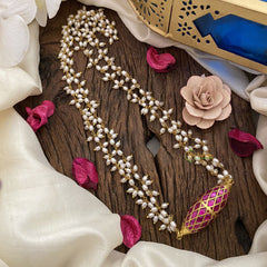 Vriksham Elegant Pendant Rice Pearl Mala-J2823