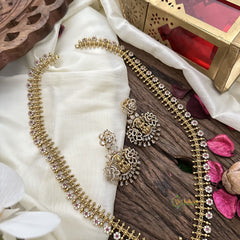 Vriksham Exquisite AD Stone Lakshmi Pendant Long Neckpiece-G16209