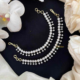 Vriksham Elegant American Diamond Dainty Round-Cut Crystal Maatil-G21586