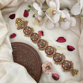 Vriksham Designer Floral Bridal Jada Billai-Gold Bead-G19282