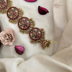 Vriksham Designer Floral Bridal Jada Billai-Gold Bead-G19282