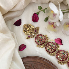 Vriksham Designer Floral Bridal Jada Billai-Gold Bead-G19282