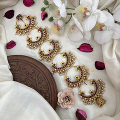 Vriksham Designer Chandbali Style Bridal Jada Billai-Pearl-G19283