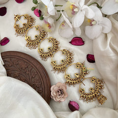 Vriksham Designer Chandbali Style Bridal Jada Billai-Pearl-G19283