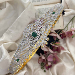Vriksham Designer Royal Bridal American Diamond Hipbelt-Green-G20246