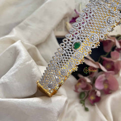 Vriksham Designer Royal Bridal American Diamond Hipbelt-Green-G20246