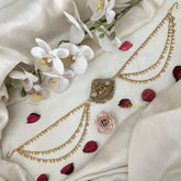 Vriksham Lakshmi Jada Bun Billai with Maatil Bridal Jada Billai-Green-G19291