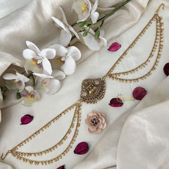 Vriksham Lakshmi Jada Bun Billai with Maatil Bridal Jada Billai-Green-G19291