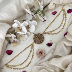 Vriksham Lakshmi Jada Bun Billai With Gold Maatil Bridal Jada Billai-Gold Bead-G19294