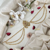 Vriksham Chand Bali Style Jada Bun Billai With Gold Maatil Bridal Jada Billai-G19297