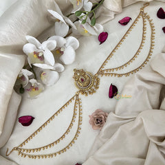 Vriksham Chand Bali Style Jada Bun Billai With Gold Maatil Bridal Jada Billai-G19297