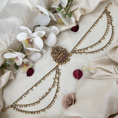 Vriksham Lakshmi Inspired Jada Billai With Gold Maatil Bridal Jada Billai-G19298