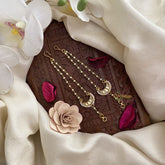 Vriksham Half Moon Style Single Strand Kundan Jadau White Pearl Maatil-J2939