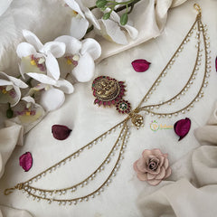 Vriksham Traditional Lakshmi Jada Billai With Pearl Maatil Bridal Jada Billai-G19301