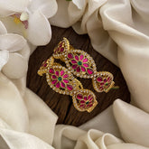 Vriksham Antique Floral Kundan Jadau Openable Bangle-J2888