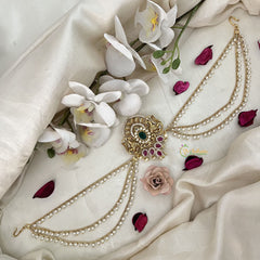 Vriksham Duel Peacock Jada Billai With Pearl Maatil Bridal Jada Billai-G19303