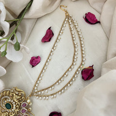 Vriksham Duel Peacock Jada Billai With Pearl Maatil Bridal Jada Billai-G19303