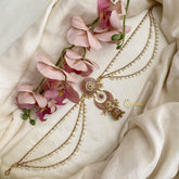 Designer AD Stone Jada Billai with Pearl Maatil-G14880