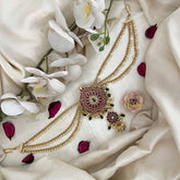 Vriksham Designer Floral Jada Billai With Pearl Maatil Bridal Jada Billai-G19309