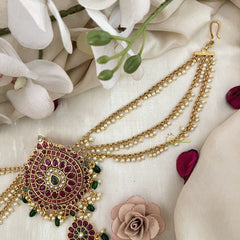 Vriksham Designer Floral Jada Billai With Pearl Maatil Bridal Jada Billai-G19309