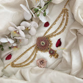 Vriksham Designer Floral Jada Billai With Gold Maatil Bridal Jada Billai-G19310