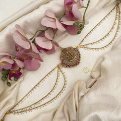 Premium AD Stone Lakshmi Jada Billai with Pearl Maatil-G14883