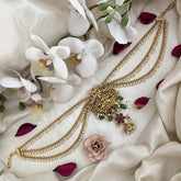 Vriksham Lakshmi & Peacock Jada Billai With Pearl Maatil Bridal Jada Billai-Pearl-G19317