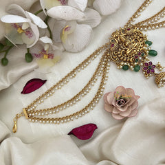 Vriksham Lakshmi & Peacock Jada Billai With Pearl Maatil Bridal Jada Billai-Pearl-G19317