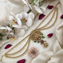 Vriksham Lakshmi & Peacock Jada Billai With Pearl Maatil Bridal Jada Billai-Pearl-G19317