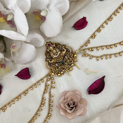 Vriksham Goddess Lakshmi Jada Billai With Gold Maatil Bridal Jada Billai-G19306