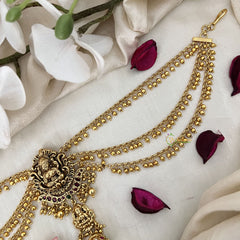 Vriksham Lakshmi Antique Jada Billai With Gold Maatil Bridal Jada Billai-G19307