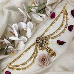 Vriksham Lakshmi Antique Jada Billai With Gold Maatil Bridal Jada Billai-G19307