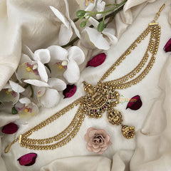 Vriksham Lakshmi Devi Jada for Brides Jada Billai With Gold Maatil Bridal Jada Billai-Gold Bead-G19322