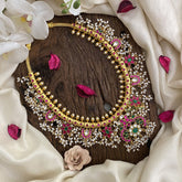 Vriksham Premium Jadau Kundan Guttapusalu Neckpiece-J2969