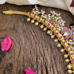 Vriksham Premium Jadau Kundan Guttapusalu Neckpiece-J2969