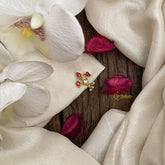 Vriksham Designer Jadau Kundan Stone Nath/Nose pin-J2964