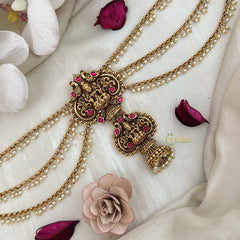 Vriksham Lakshmi & Peacock Elegance Jada Billai With Pearl Maatil Bridal Jada Billai-G19312
