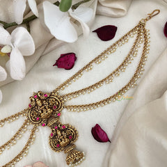 Vriksham Lakshmi & Peacock Elegance Jada Billai With Pearl Maatil Bridal Jada Billai-G19312