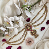 Vriksham Lakshmi & Peacock Elegance Jada Billai With Gold Maatil Bridal Jada Billai-G19311