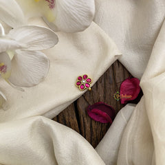 Vriksham Exquisite Floral Jadau Kundan Stone Nath/Nose pin-J2910