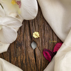 Vriksham Floral Green Jadau Kundan Stone Nath/Nose pin-J2906