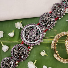 Vriksham Precious Kemp Nataraja Hipbelt-Pearl-G18551