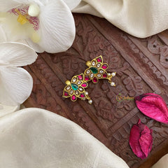 Vriksham Designer Kundan Jadau Maharashtrian Style Press Bugadi-J2951