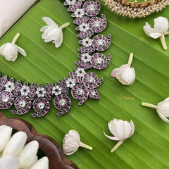 Vriksham Antique Maanga Style Black Polish Kemp Short Neckpiece-G18928