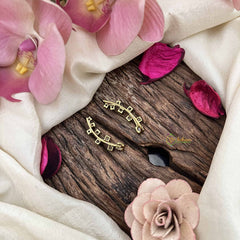 Vriksham Elegant Gold-Plated Arch Ear Cuff & Crystal Detailing Earring-G20257