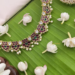 Vriksham Precious Kemp Short Neckpiece-Pearl-G18546