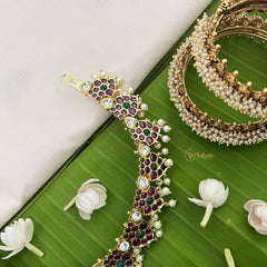 Vriksham Precious Kemp Short Neckpiece-Pearl-G18546