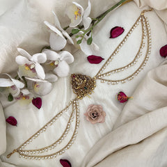 Vriksham Goddess Lakshmi Jada Billai With Pearl Maatil Bridal Jada Billai-G19305